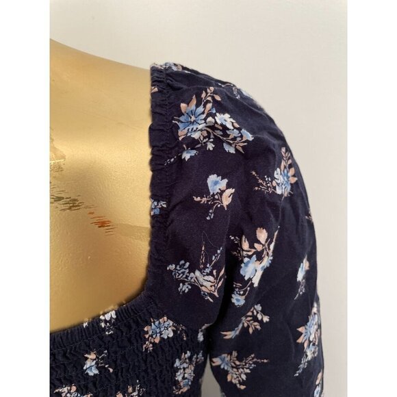 As U Wish Floral Print Long Sleeve Dainty Mini Dress Built-In Bra L Boho Style N - Picture 10 of 12